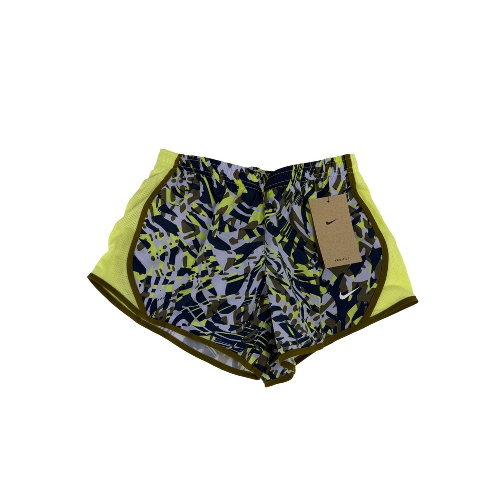 Nike Dri-FIT Tempo Shorts Girls Youth Size XS Light Lemon Twist New DX4983-736